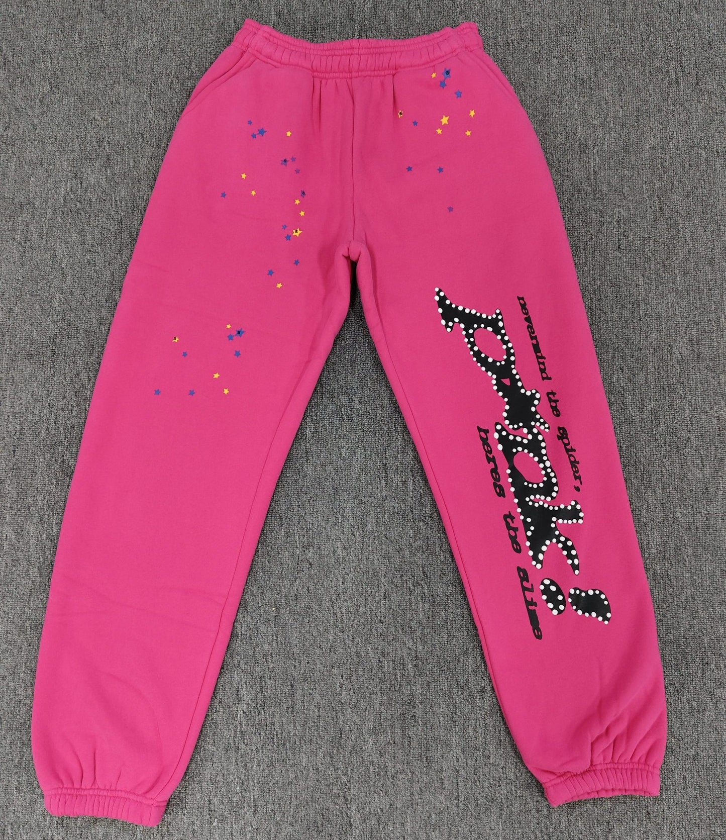Sp5der sweats (pink$black)